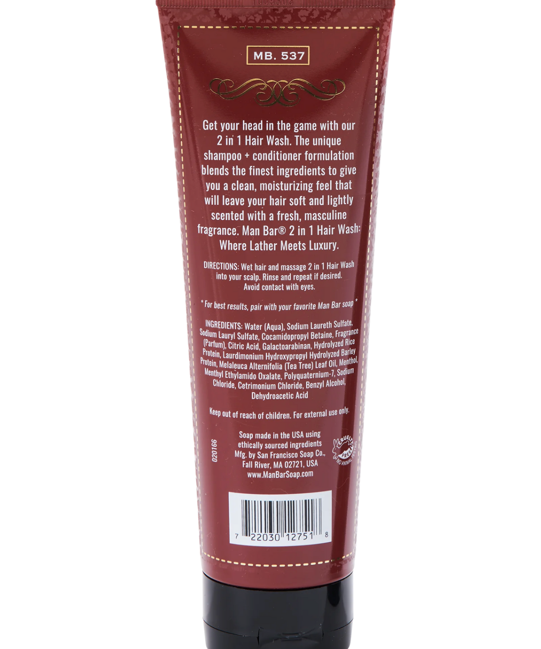 MAN BAR® 2-IN-1 HAIR WASH - EXOTIC MUSK & SANDALWOOD