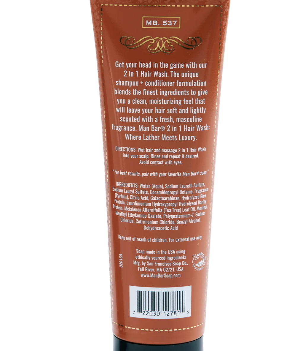 MAN BAR® 2-IN-1 HAIR WASH - SPICED TOBACCO