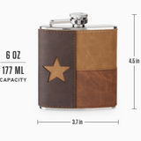 LEATHER TEXAS FLASK